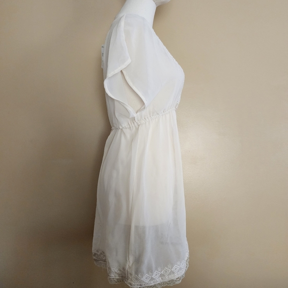 🆕️ Ivory Sheer Floral Tunic Top, Women's Small [NWT!] - Picture 9 of 11